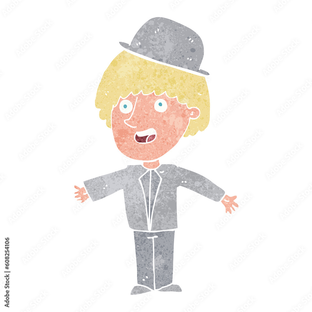 cartoon man in bowler hat cartoon man in bowler hat