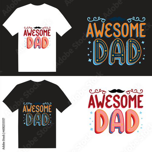 Happy Father's Day T-Shirt Design Template