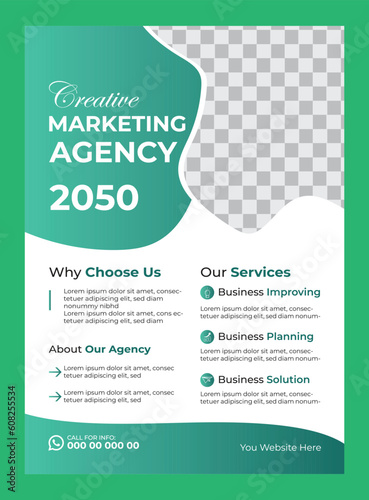 Corporate business flyer design template