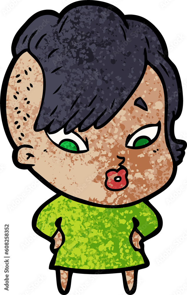 cartoon surprised girl cartoon surprised girl