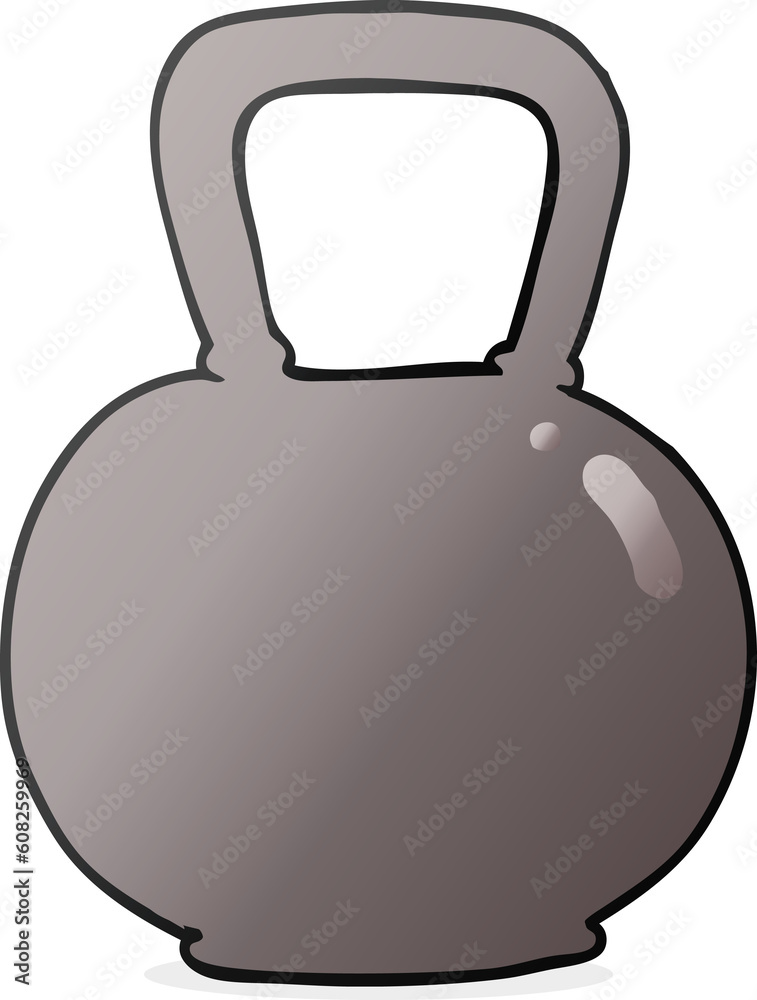 freehand drawn cartoon 40kg kettle bell weight freehand drawn cartoon 40kg kettle bell weight