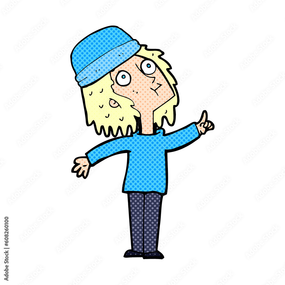 cartoon woman wearing winter hat cartoon woman wearing winter hat