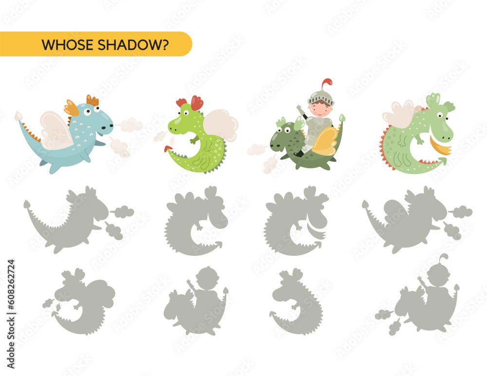 Knight Whose shadow kids activity book Knight Whose shadow kids activity book