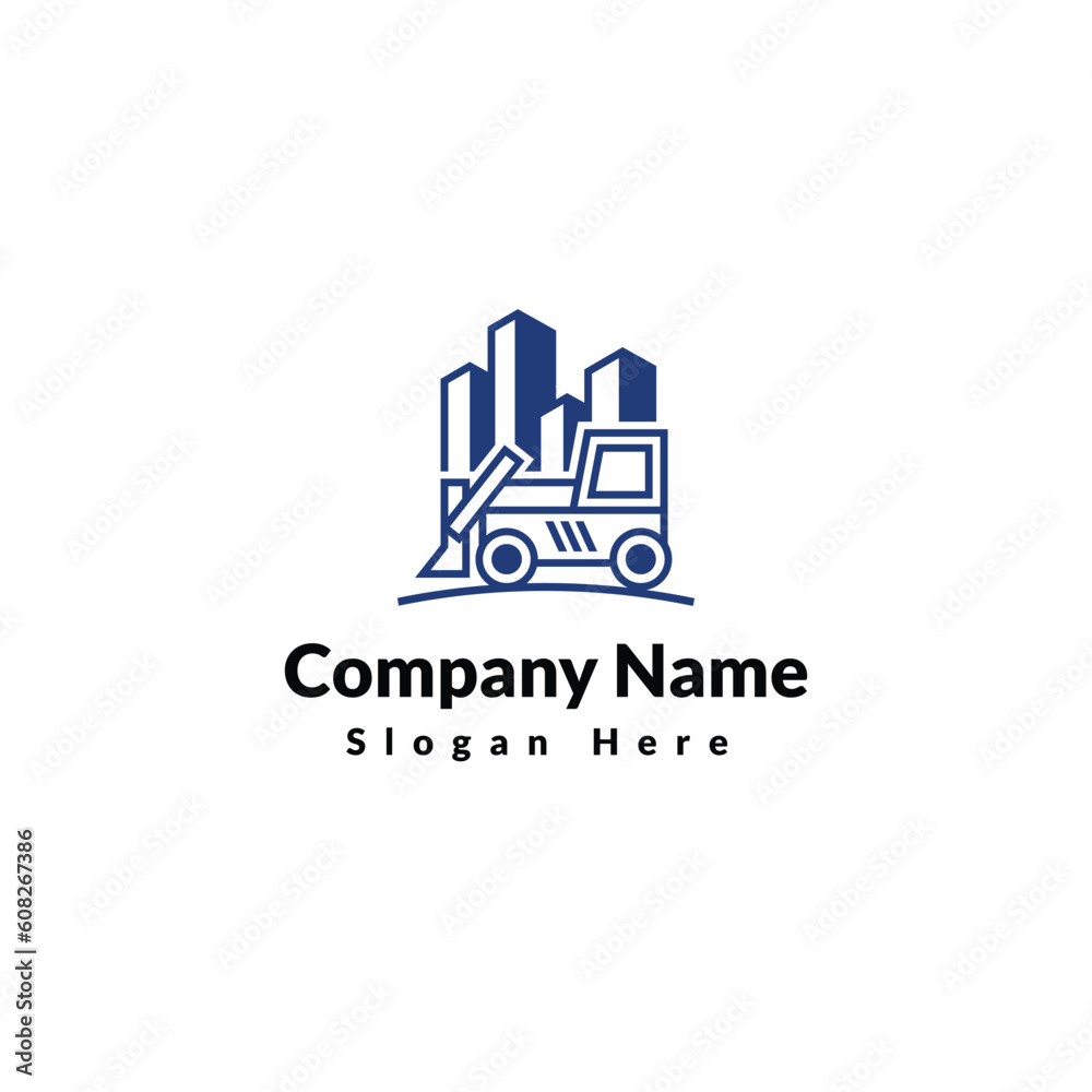 Construction logo for real estate business Construction logo for real estate business
