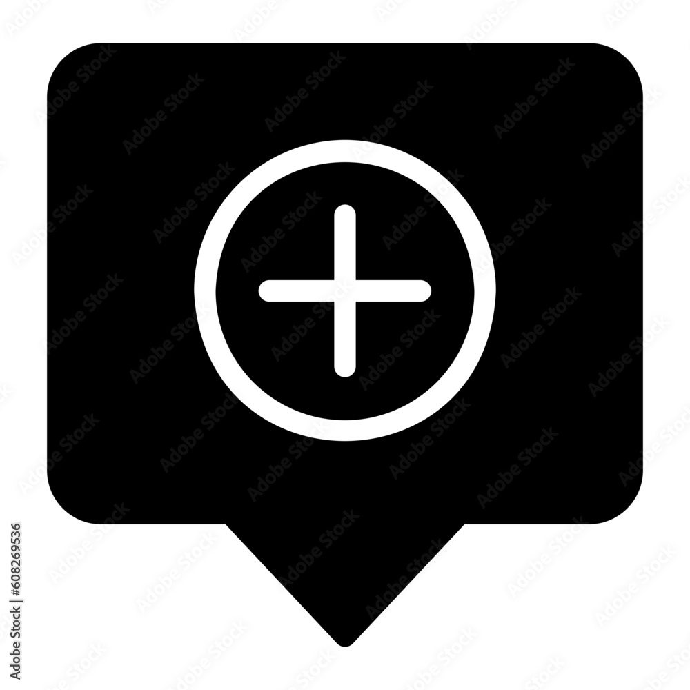 Fototapeta premium message glyph icon