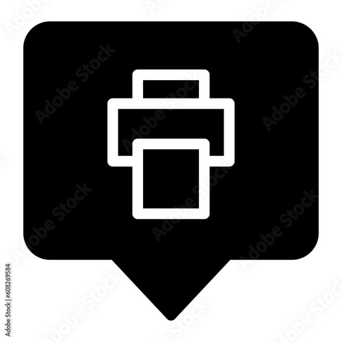 print glyph icon