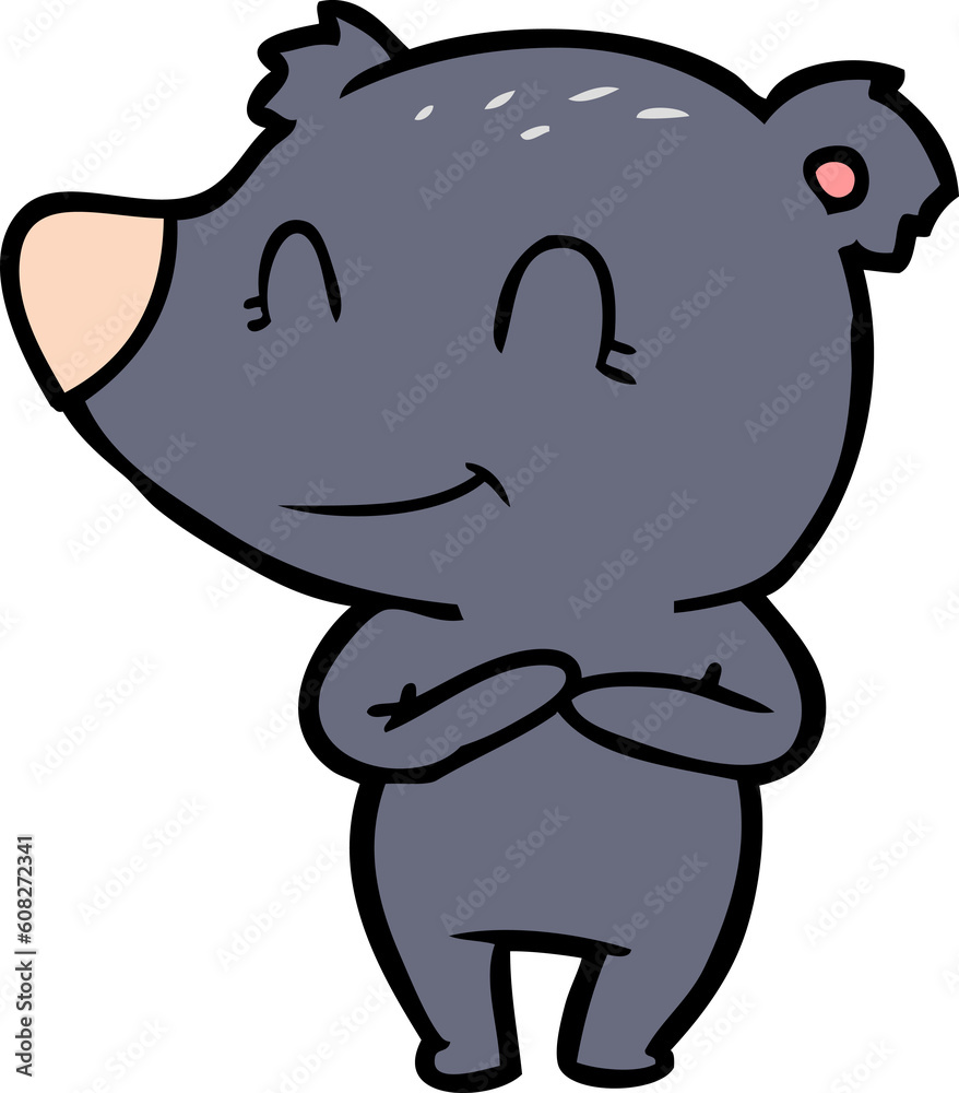 friendly bear cartoon friendly bear cartoon