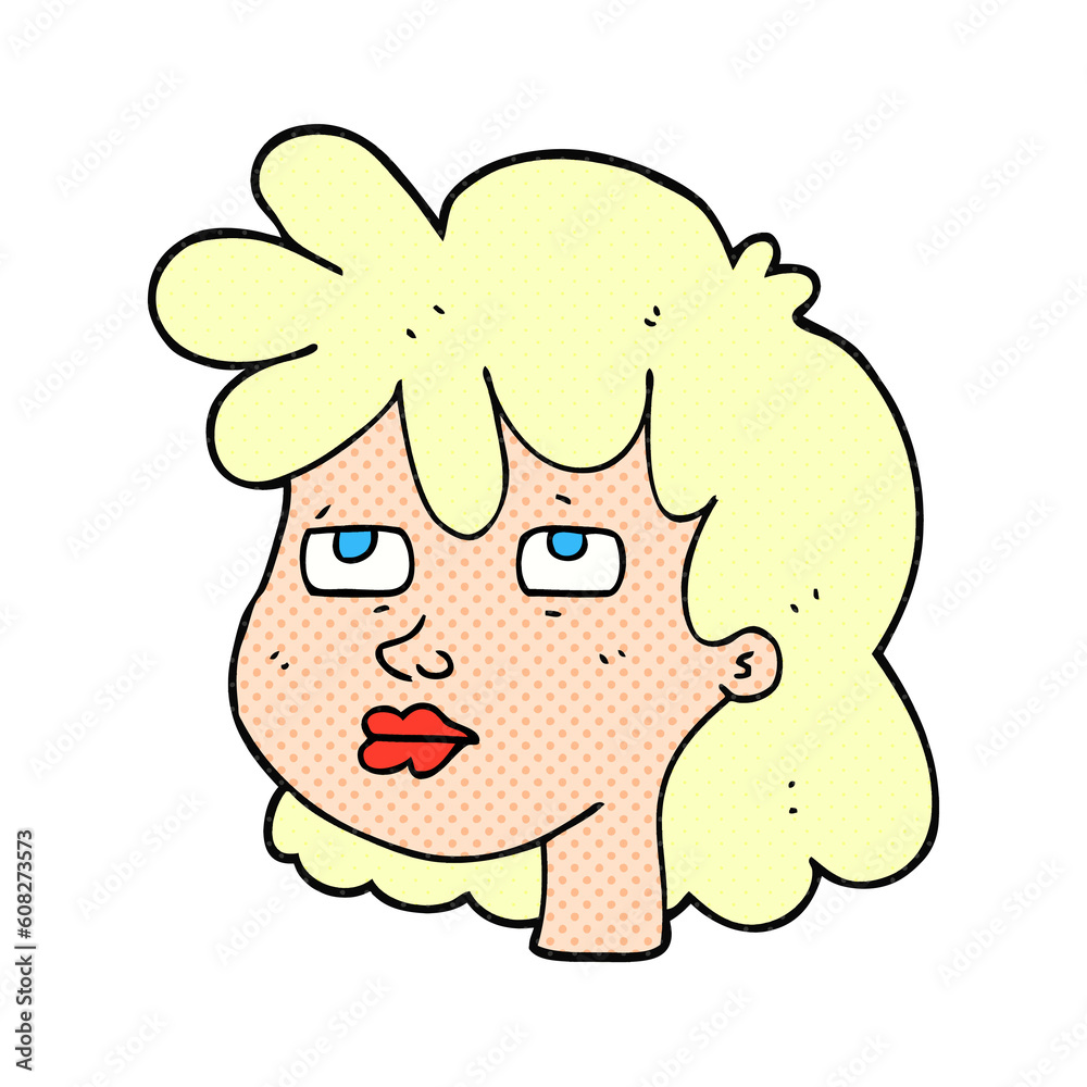 freehand drawn cartoon female face freehand drawn cartoon female face