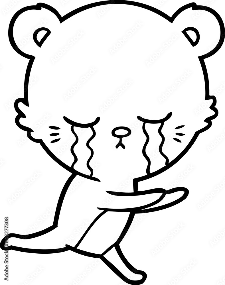 crying cartoon bear crying cartoon bear
