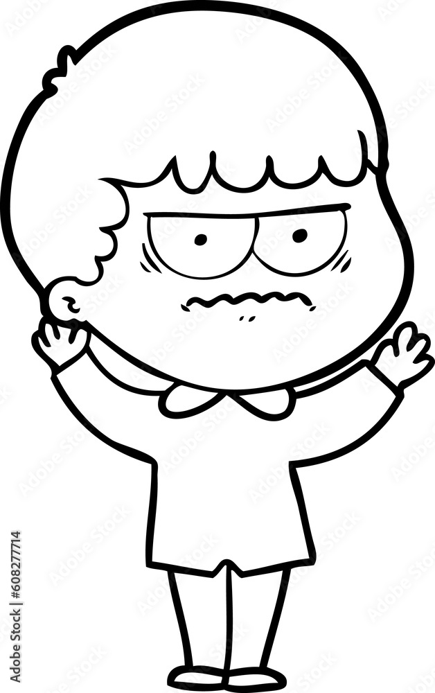 cartoon annoyed man cartoon annoyed man