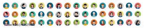 Man and woman silhouette icon. Avatar profile. Vector illustration.