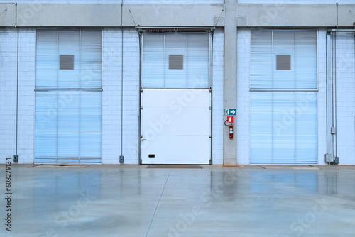 door in warehouse