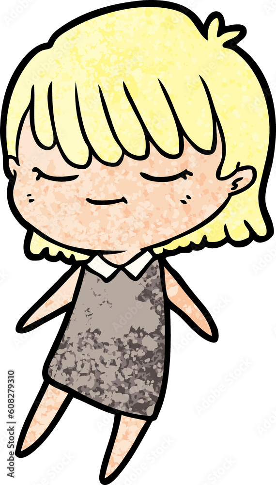 Fototapeta premium cartoon woman