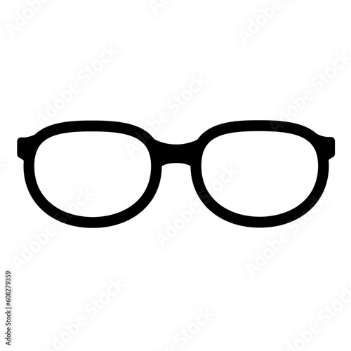 glasses icon  isolated on white