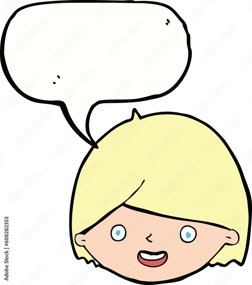 cartoon happy face with speech bubble cartoon happy face with speech bubble