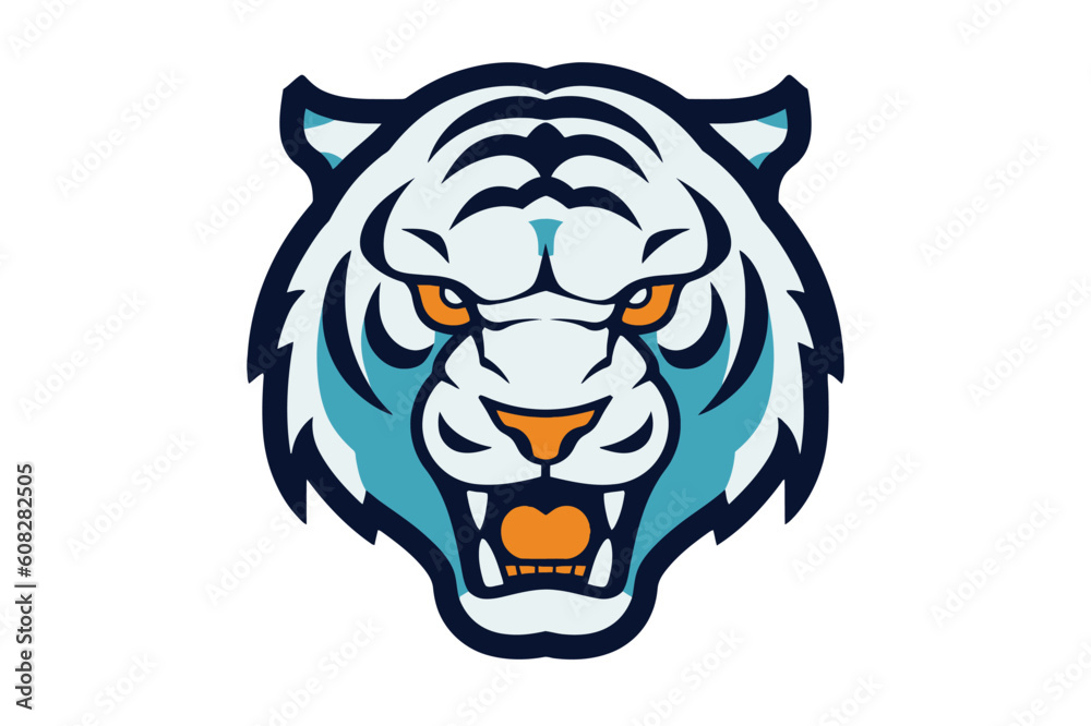 tiger head vector mascot logo design tiger head vector mascot logo design