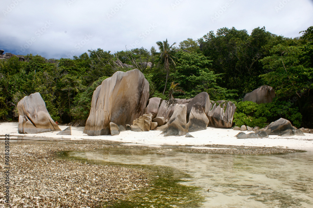 Paysages de La Digue aux Seychelles