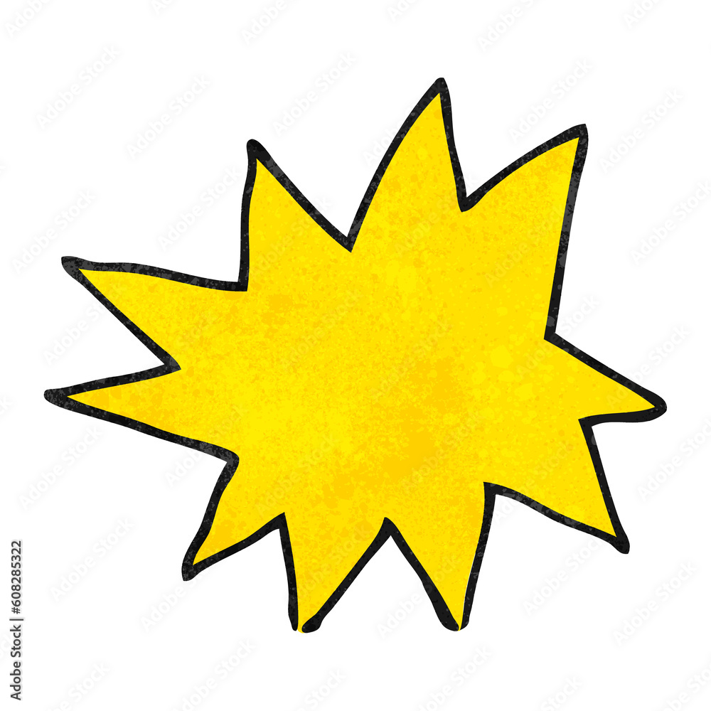 freehand textured cartoon explosion symbol freehand textured cartoon explosion symbol