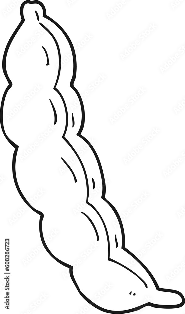 freehand drawn black and white cartoon peas in pod freehand drawn black and white cartoon peas in pod