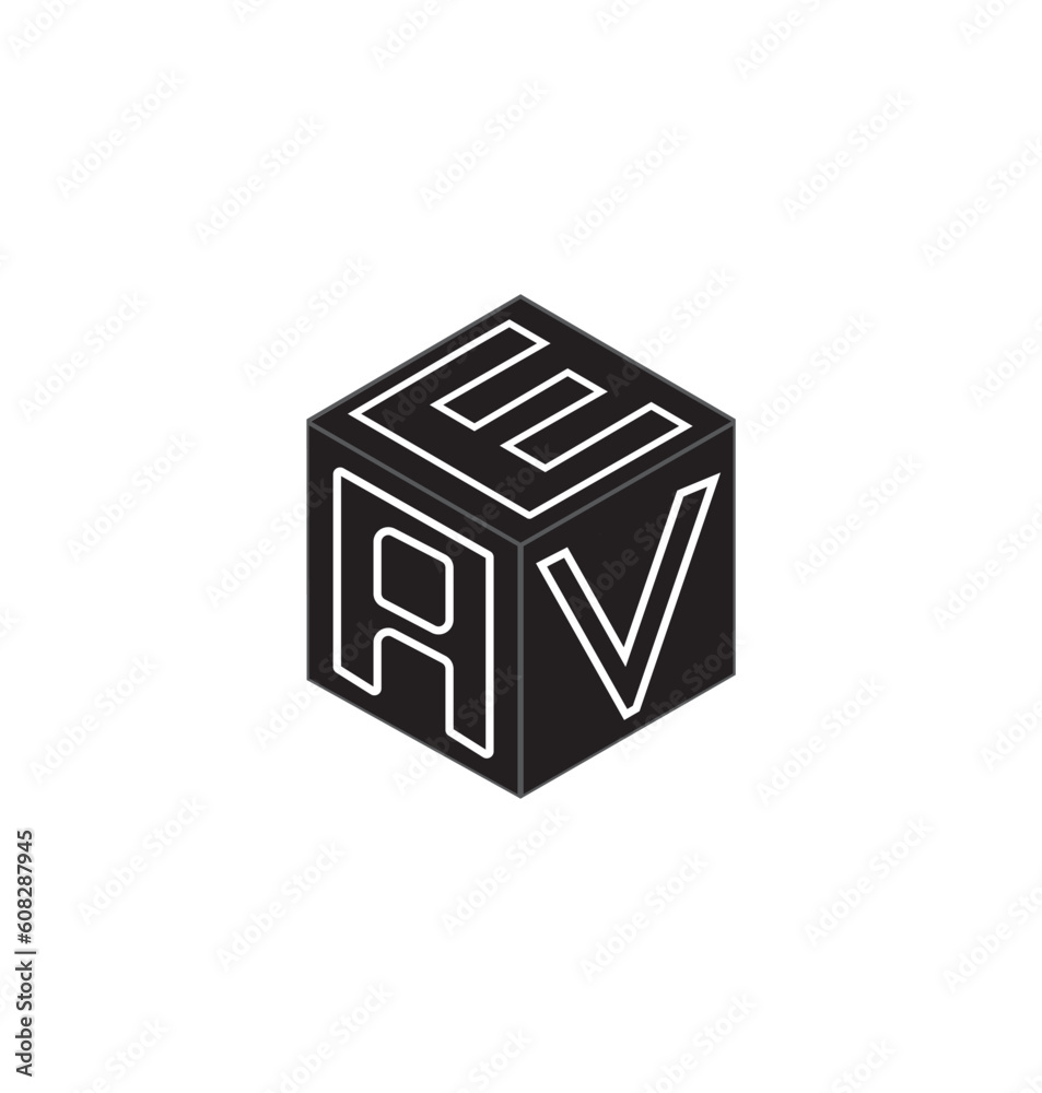 These designs are cube letter logo design These designs are cube letter logo design