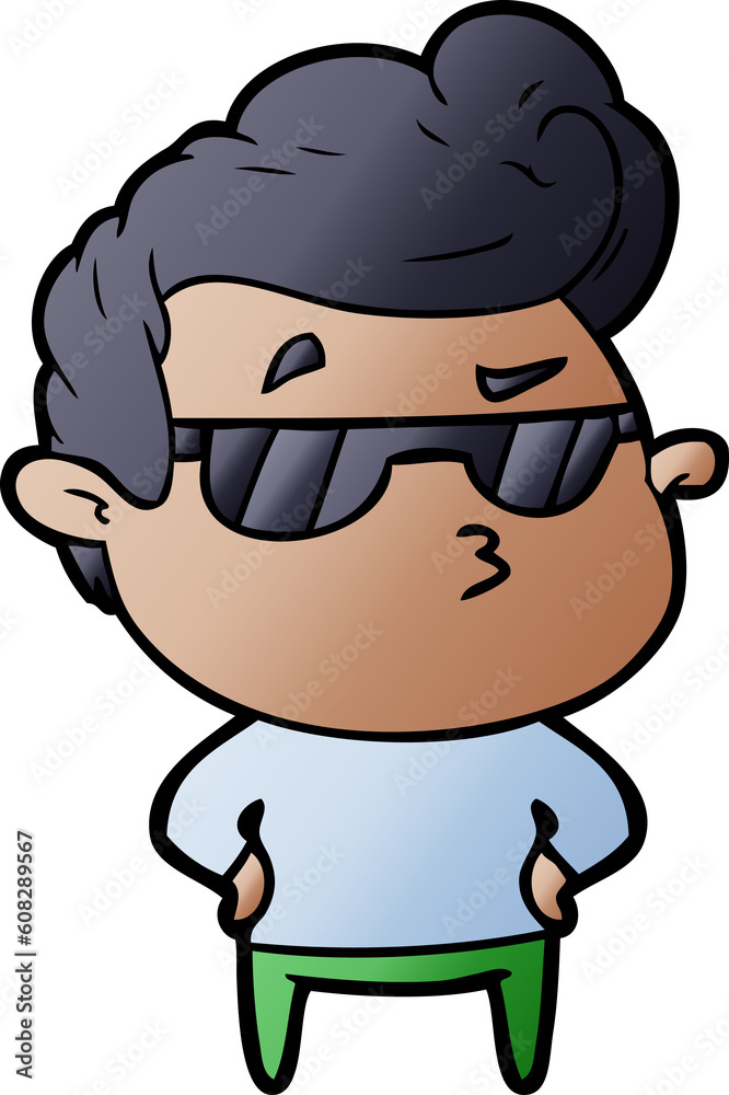 cartoon cool guy cartoon cool guy