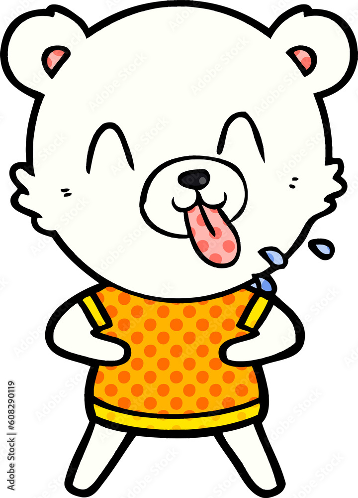 Obraz premium happy polar bear cartoon