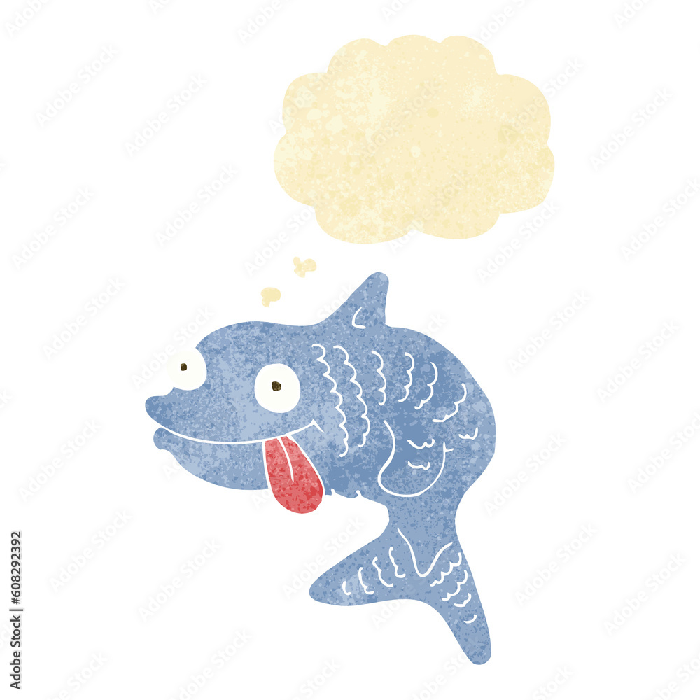 cartoon fish with thought bubble cartoon fish with thought bubble