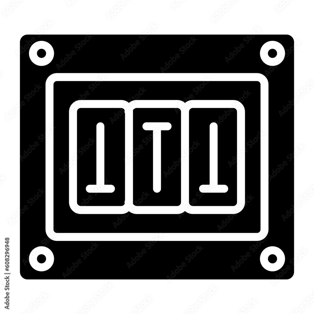 Vector Design Fuse Box Icon Style Vector Design Fuse Box Icon Style