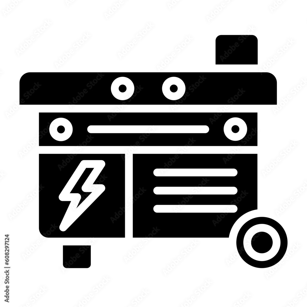 Vector Design Electric Generator Icon Style Vector Design Electric Generator Icon Style