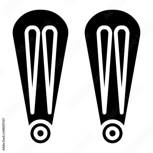 Vector Design Hair Pin Icon Style