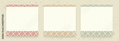 日本の伝統的な模様。四崩し模様。和柄パターン素材。