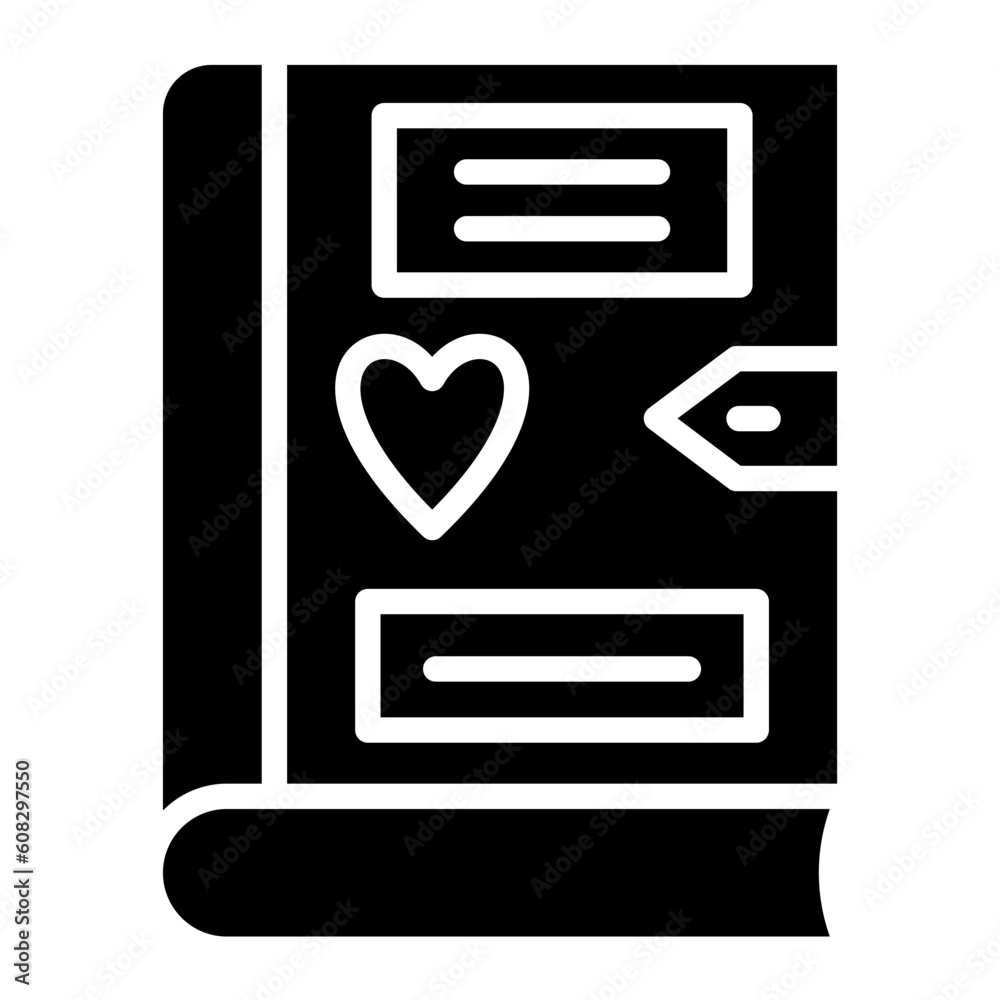 Obraz premium Vector Design Diary Icon Style