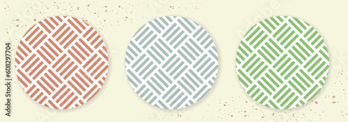 日本の伝統的な模様。四崩し模様。和柄パターン素材。