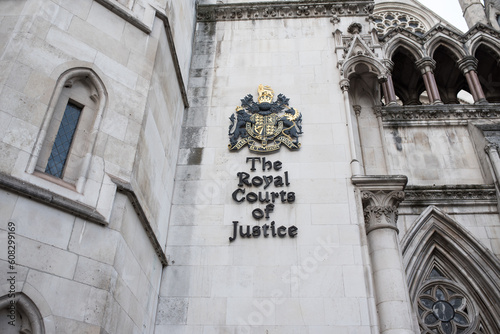 The Royal Court of Justice in London. photo