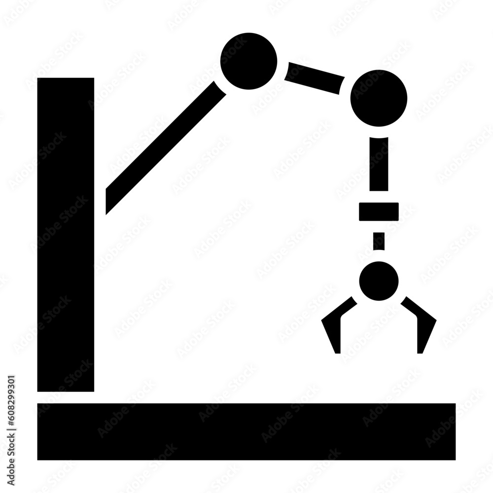 Vector Design Robot Arm Icon Style Vector Design Robot Arm Icon Style