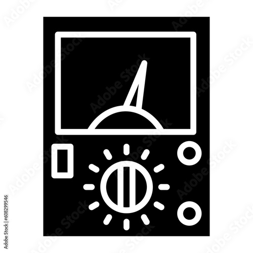 Vector Design Ammeter Icon Style