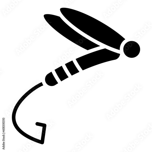 Vector Design Fly-Fishing Icon Style