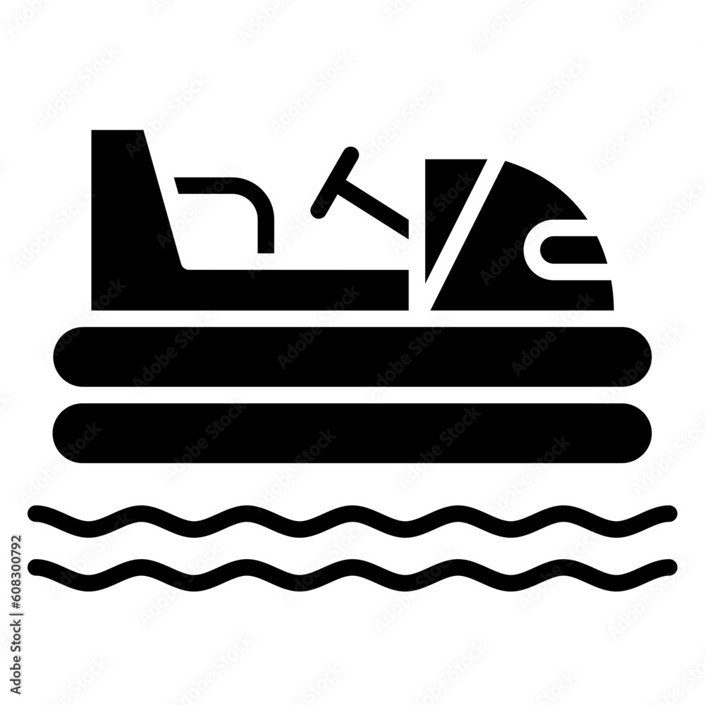 Vector Design Bumper Boats Icon Style Vector Design Bumper Boats Icon Style