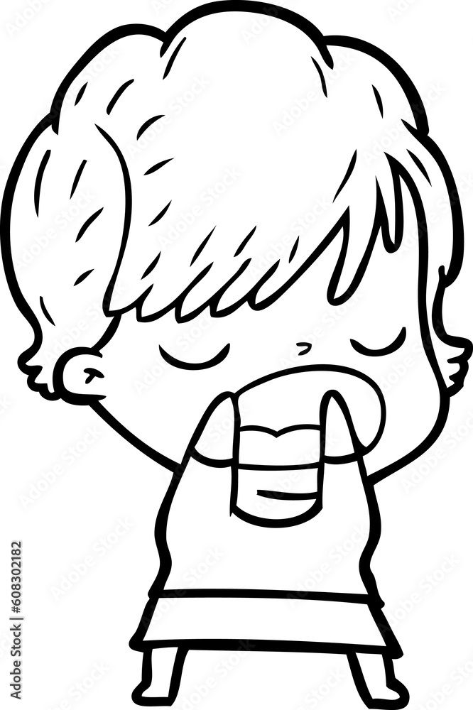 cartoon woman talking cartoon woman talking