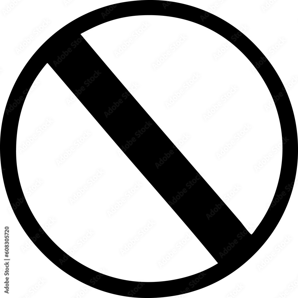 flat symbol of a not allowed sign flat symbol of a not allowed sign
