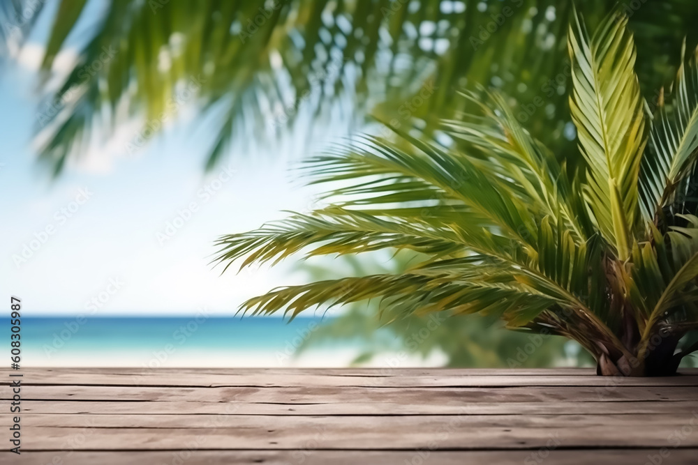 Beautiful table top with beach nature Beautiful table top with beach nature