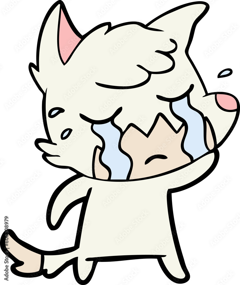 crying fox cartoon crying fox cartoon