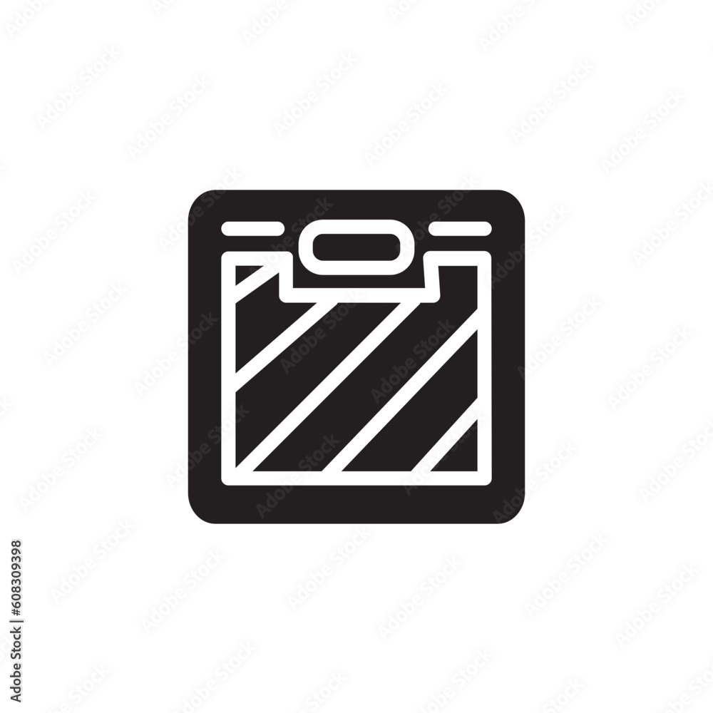 Balance Floor Scale Solid Icon Balance Floor Scale Solid Icon