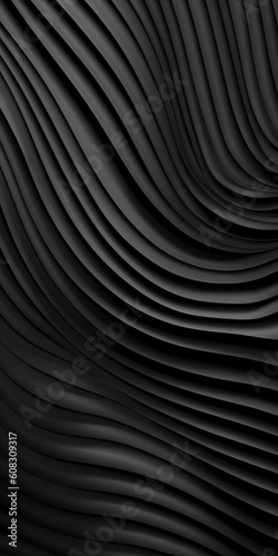 Luxus Wellen Satin Seide Stoff schwarz Material Hintergrund Motiv für Website und Drucksachen, ai generativ