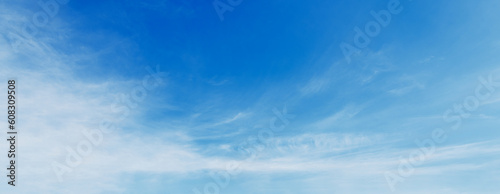 blue sky with white cloud landscape nature background