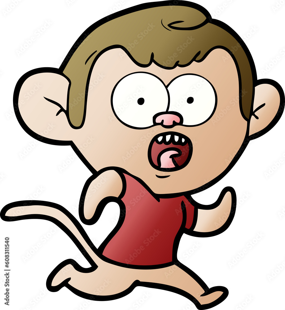 cartoon running monkey cartoon running monkey