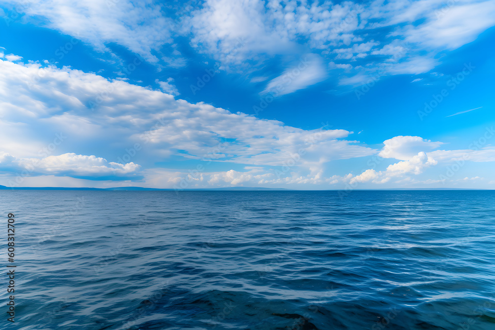 blue sky and sea