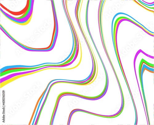 cheerful colorful lines of different bright colors