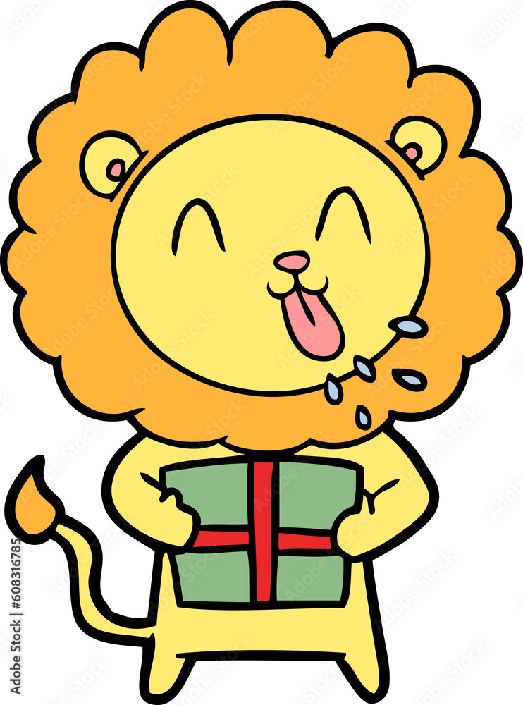 happy cartoon lion happy cartoon lion