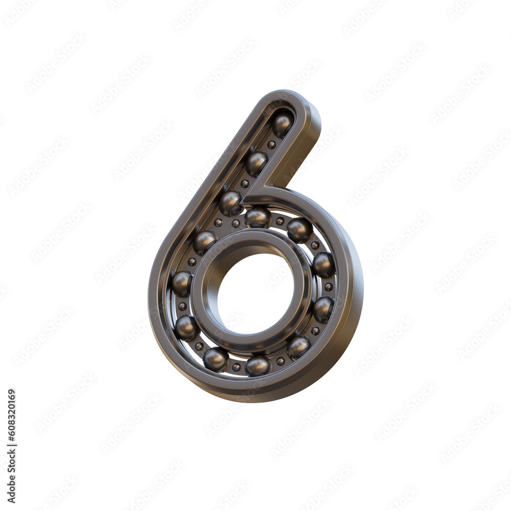 Futuristic Bearing 3D Alphabet or PNG Letters Futuristic Bearing 3D Alphabet or PNG Letters